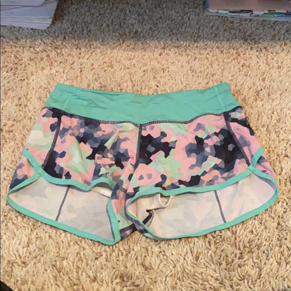 Multi color lululemon shorts